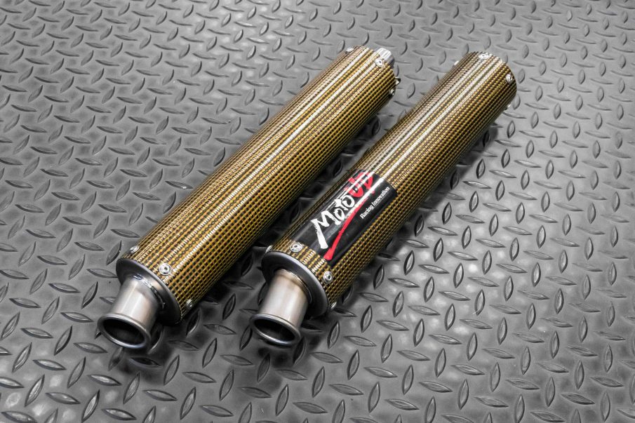 MotoUP チャンバー サイレンサー カーボンケブラー NSR250R MC21 18 MC28 ドッグファイト Jha 汎用　2本　t-2レーシング　チタン T2 チャンバー サイレンサー | パーツ 検